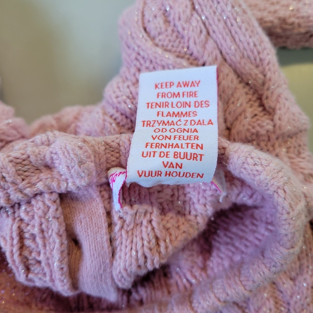 Tommy Bahama Girl's 4T Pink Sparkling Sweater‎ Dress - Picture 6 of 9